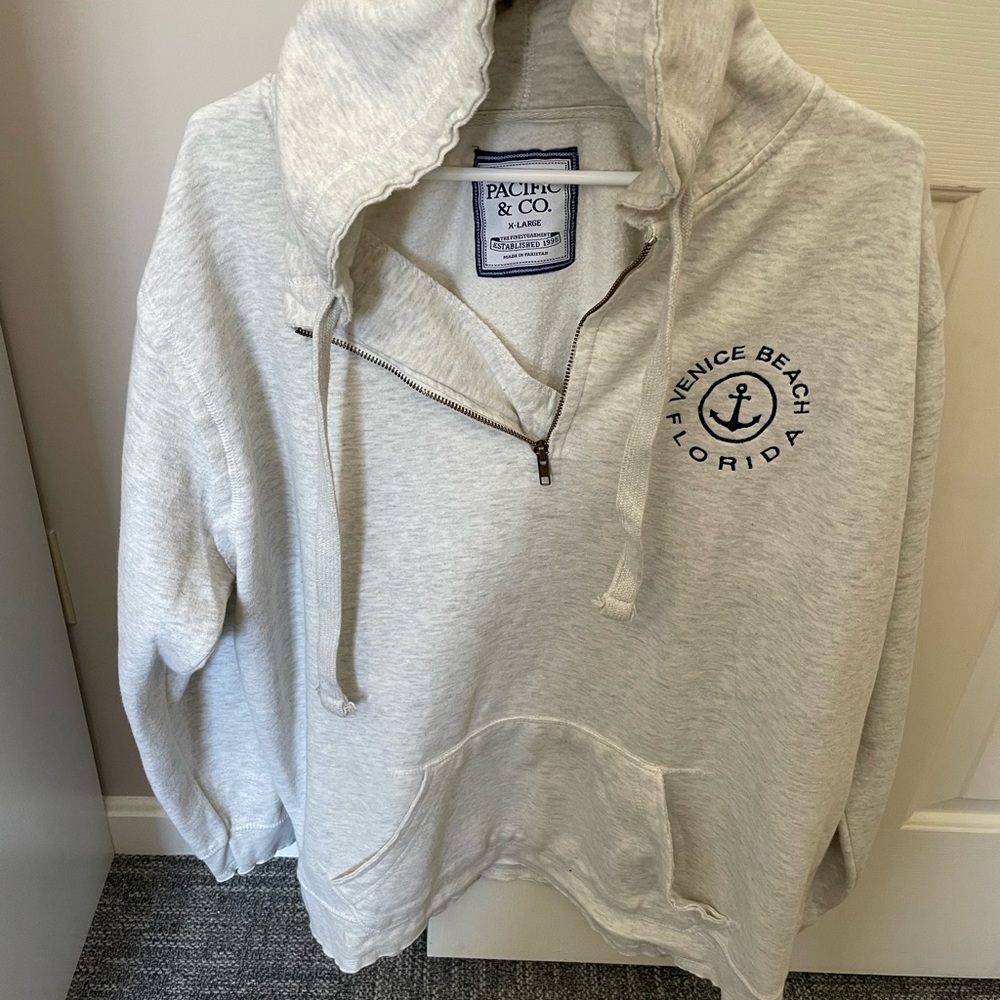 Pacific & Co Gray Men's Hoodie XL